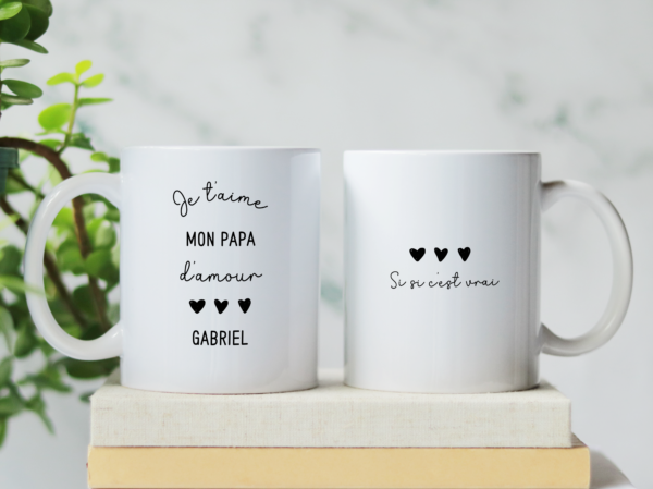 Mug je t'aime mon Papa d'amour – Image 3