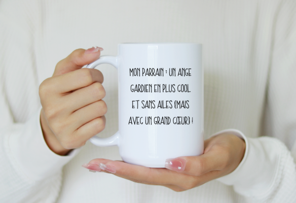 Mug Parrain un ange gardien en plus cool