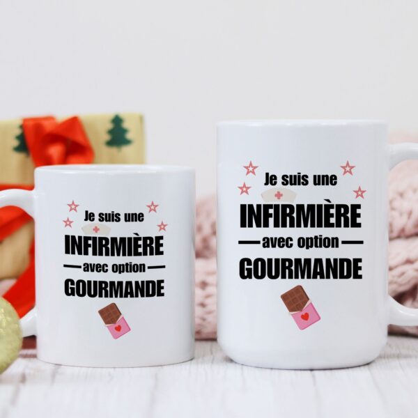 Mug Infirmière avec option gourmande – Image 4