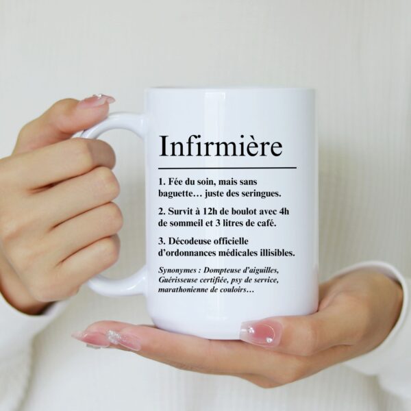 Mug Infirmière humour définition – Image 4
