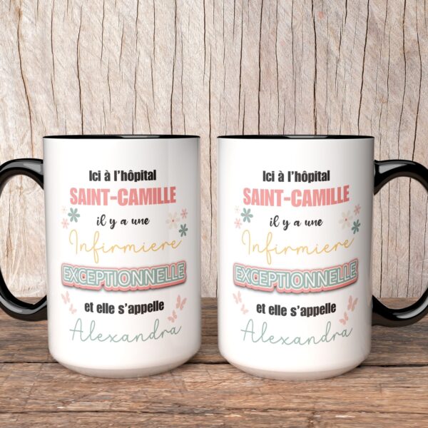 Mug Infirmière exceptionnelle personnalisable – Image 2