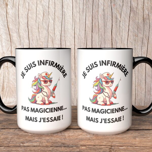 Mug Infirmière licorne – Image 2