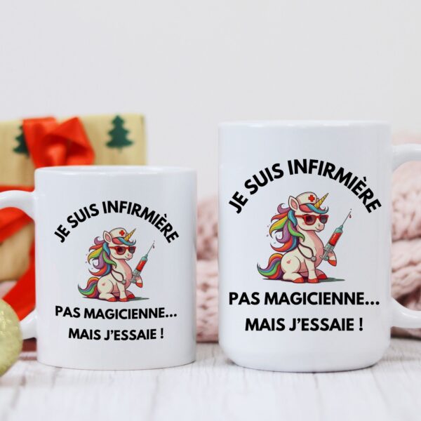 Mug Infirmière licorne – Image 4