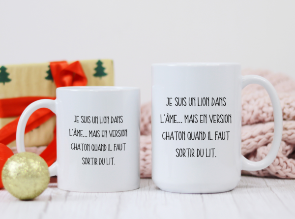 Mug je suis un lion dans l'âme – Image 3