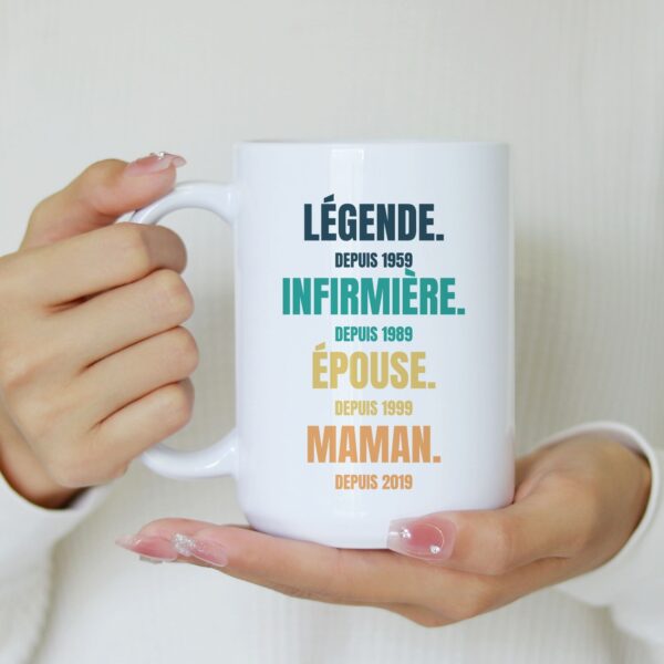 Mug personnalisable pour Infirmière – Image 4