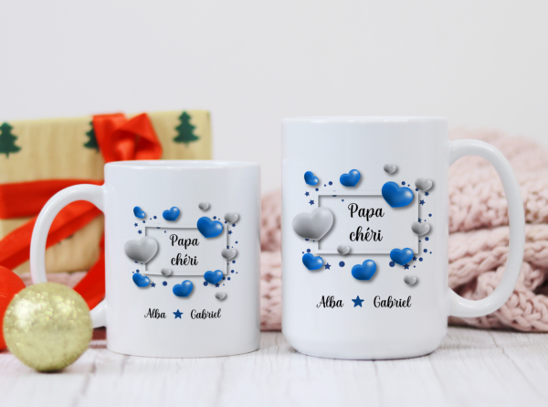 Mug personnalisé Papa chéri – Image 3