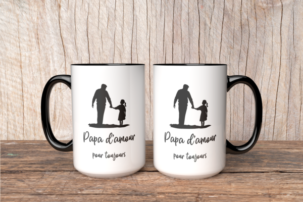 Mug Papa d'amour pour toujours – Image 2