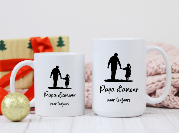 Mug Papa d'amour pour toujours – Image 3