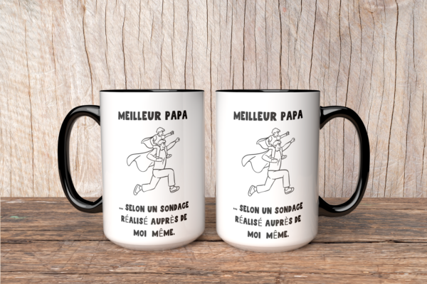 Mug meilleur papa superhéros – Image 2