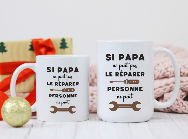 Mug humour Papa bricoleur – Image 3