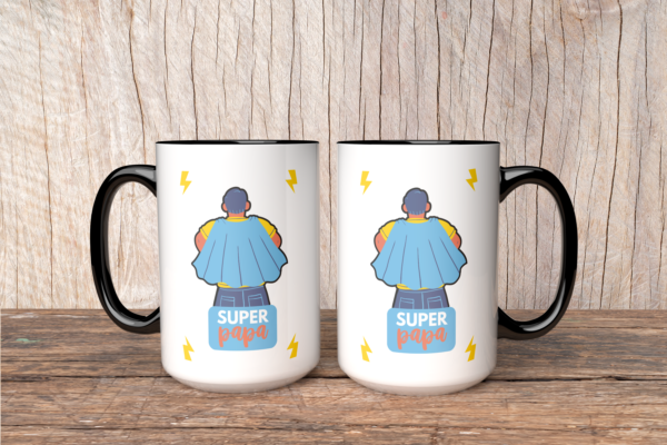 Mug fête des pères pour super papa – Image 2