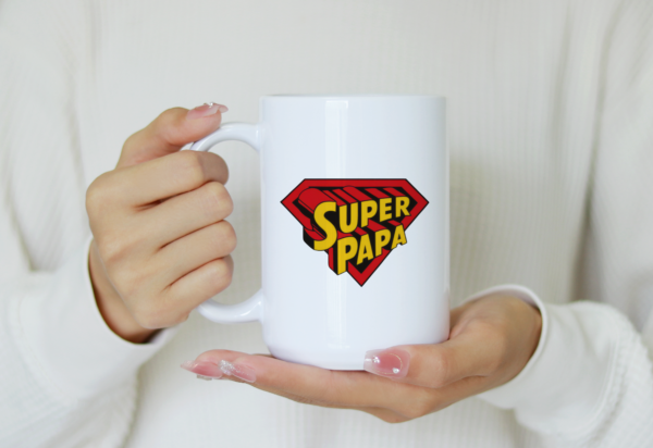 Mug humour super papa