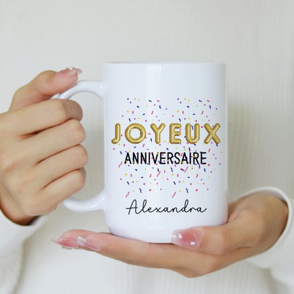 Mug ballon d'anniversaire – Image 2