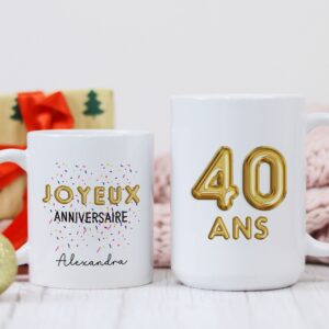 Mug ballon d'anniversaire