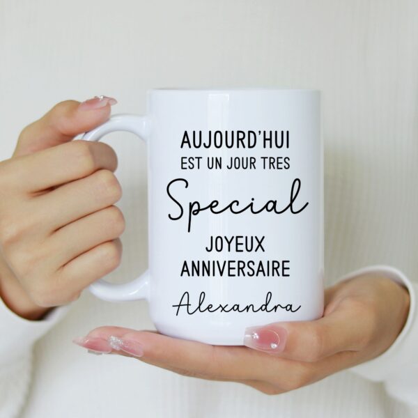 Mug anniversaire jour spécial – Image 2