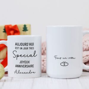 Mug anniversaire jour spécial