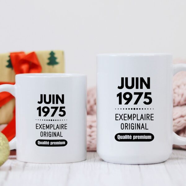 Mug drôle anniversaire exemplaire original – Image 3