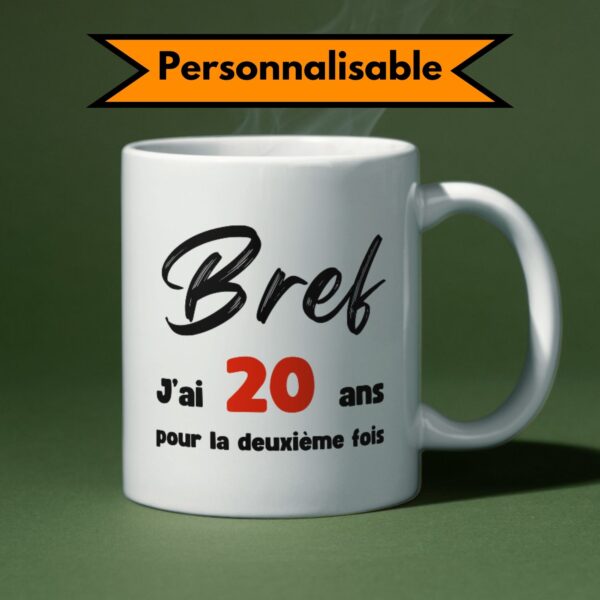 Mug humour pour cadeau anniversaire