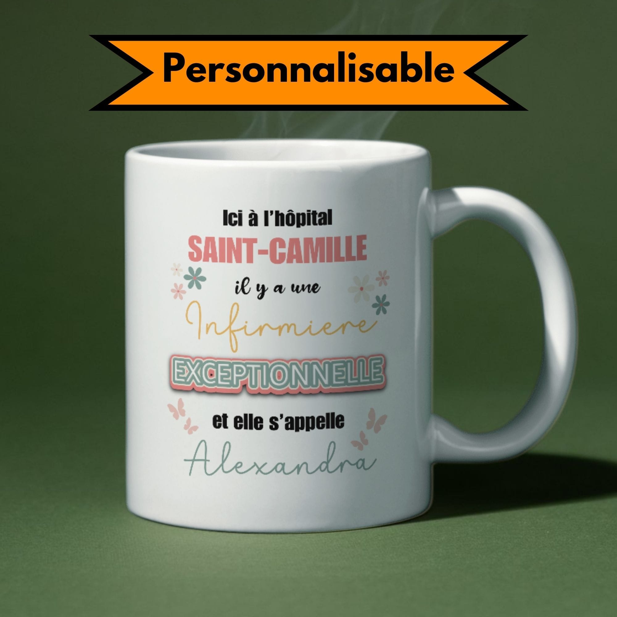 Mug infirmière personnalisable 1 infirmière exceptionnelle