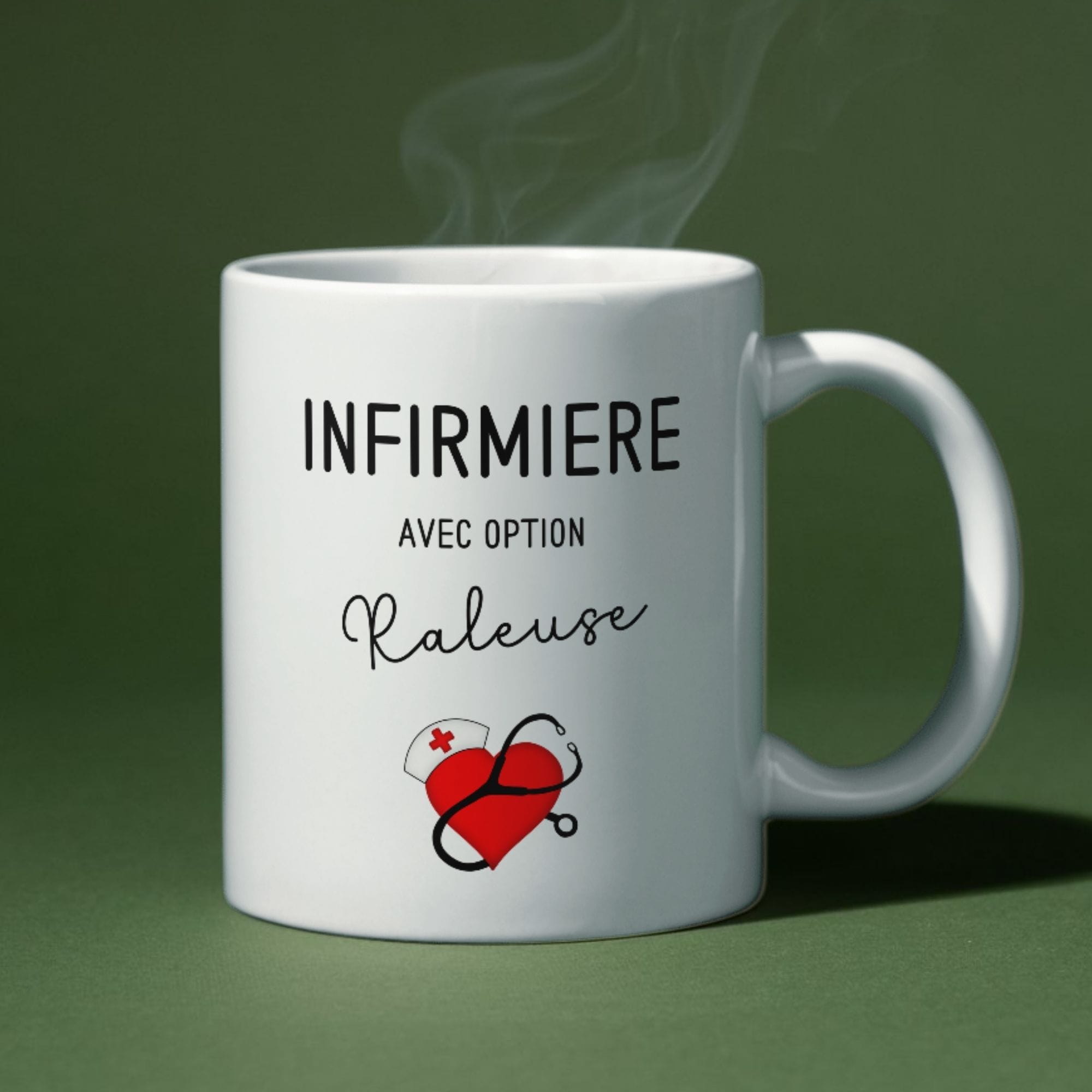 Mug humour infirmière râleuse 1 infirmière option raleuse