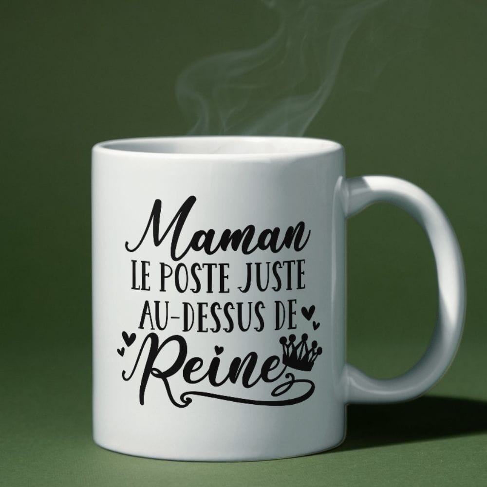 Mug maman le poste au dessus de reine 1 produit type (copie)
