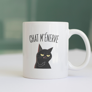 Mug chat m'énerve