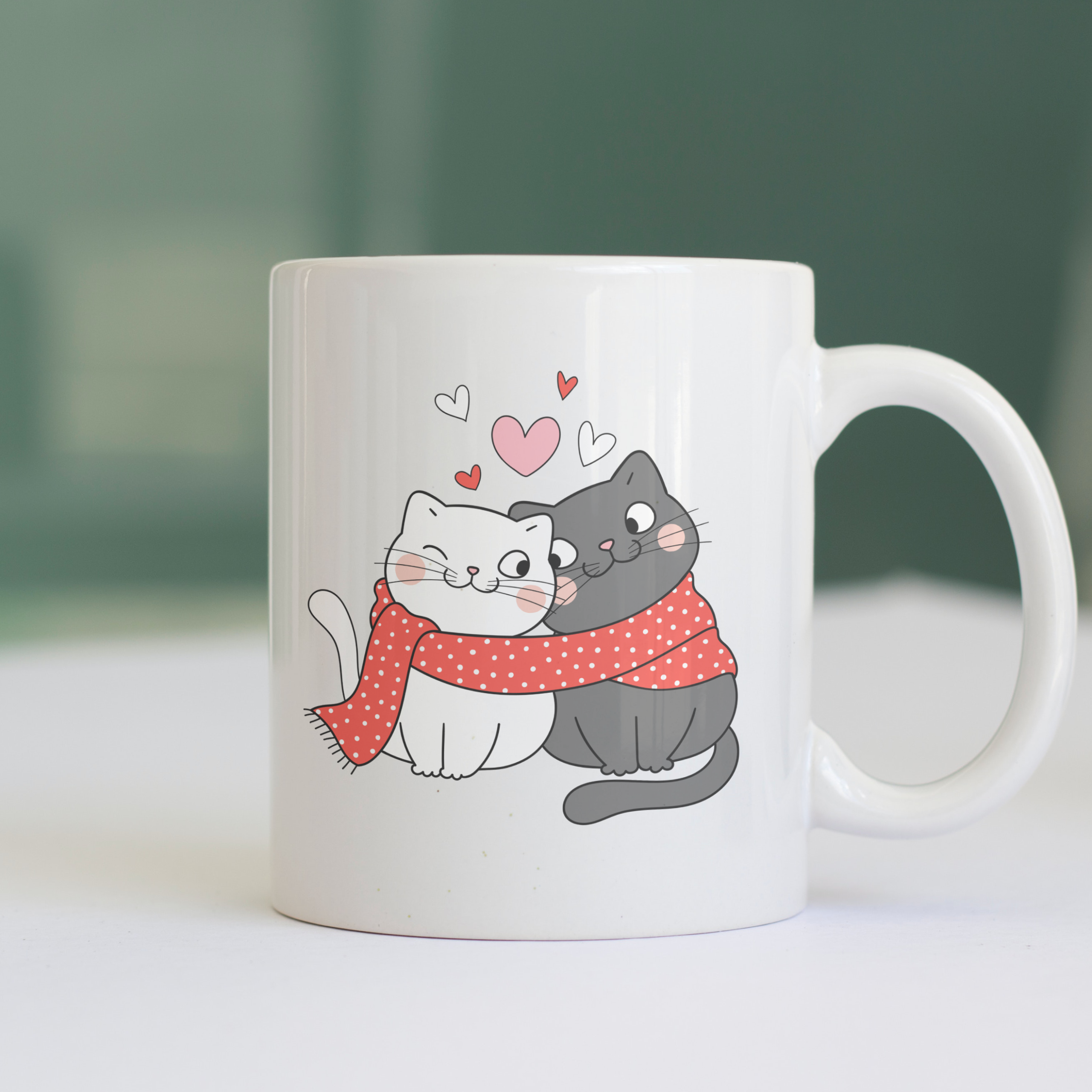 Mug chat amoureux 1 Mug chat amoureux