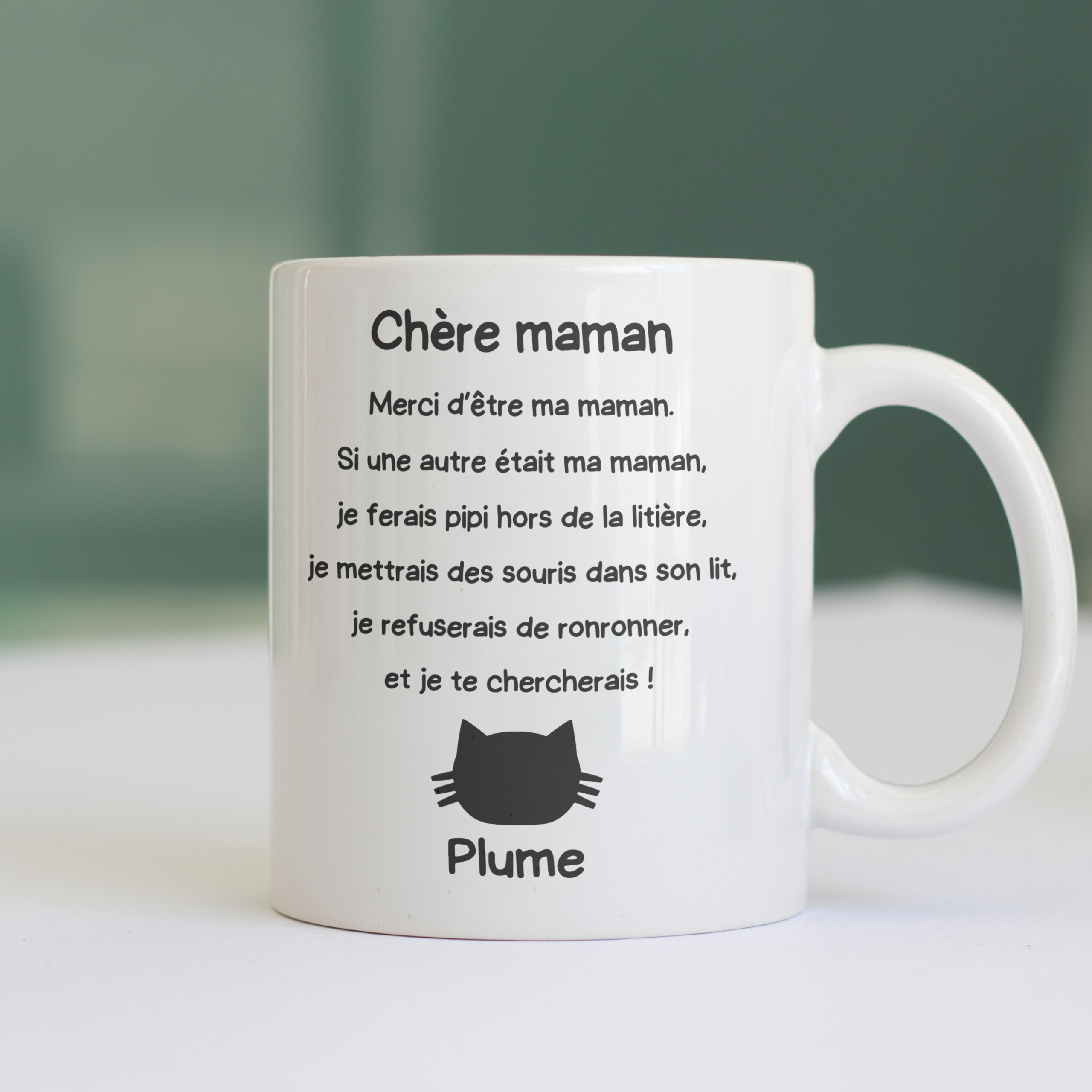 Mug maman chat à personnaliser 1 Mug maman chat à personnaliser