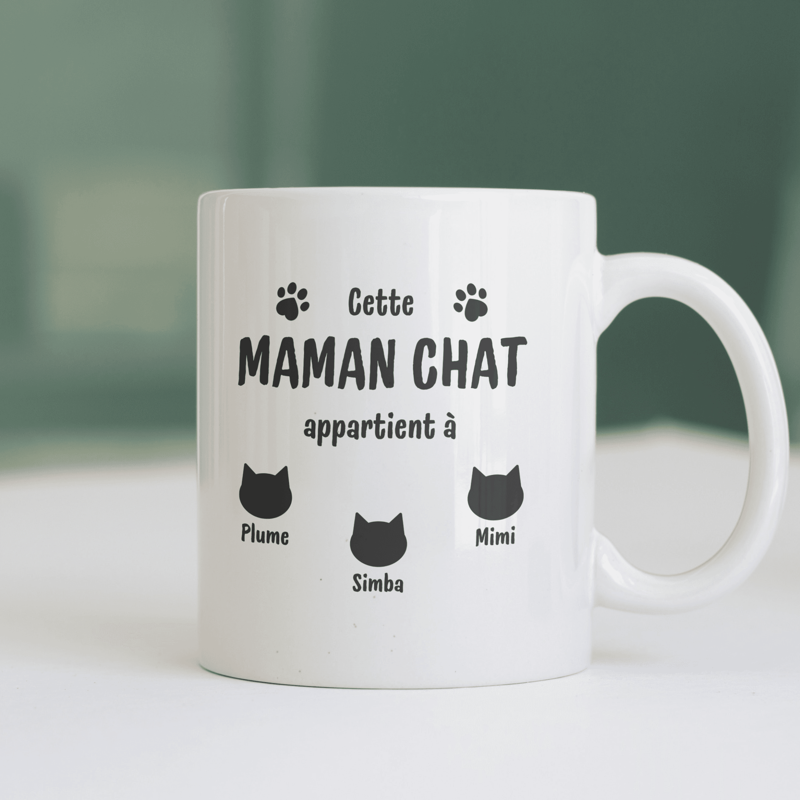 Mug maman chat à customiser 1 Mug maman chat à customiser