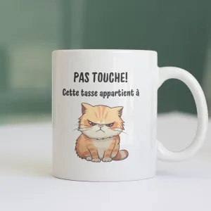 Mug chat pas touche
