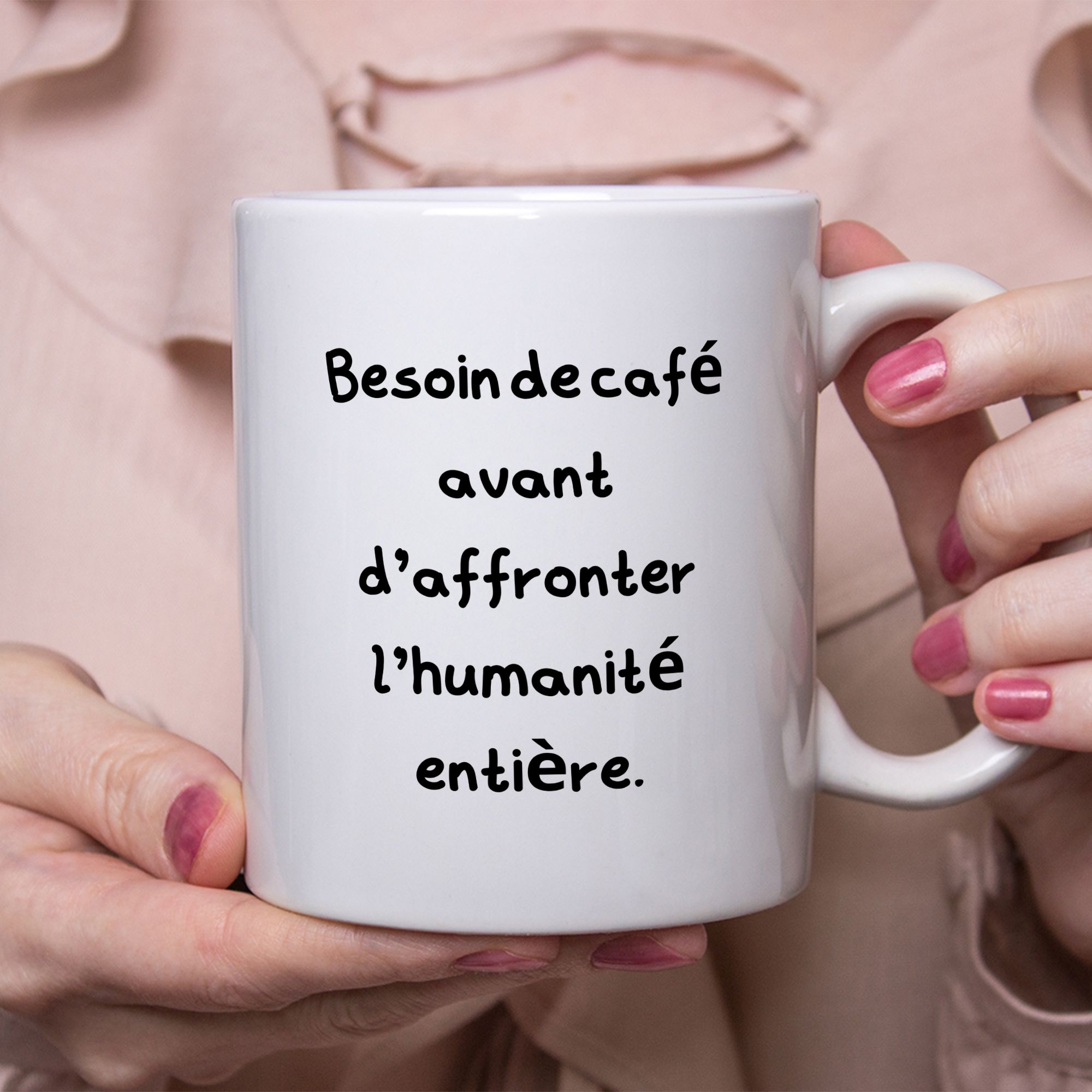 Mug citation drôle besoin de café 1 Mug citation drôle besoin de café