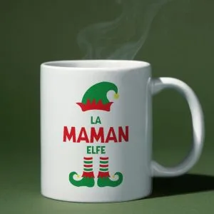 Mug noël maman/papa lutin