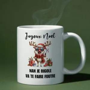 Mug de noël humour