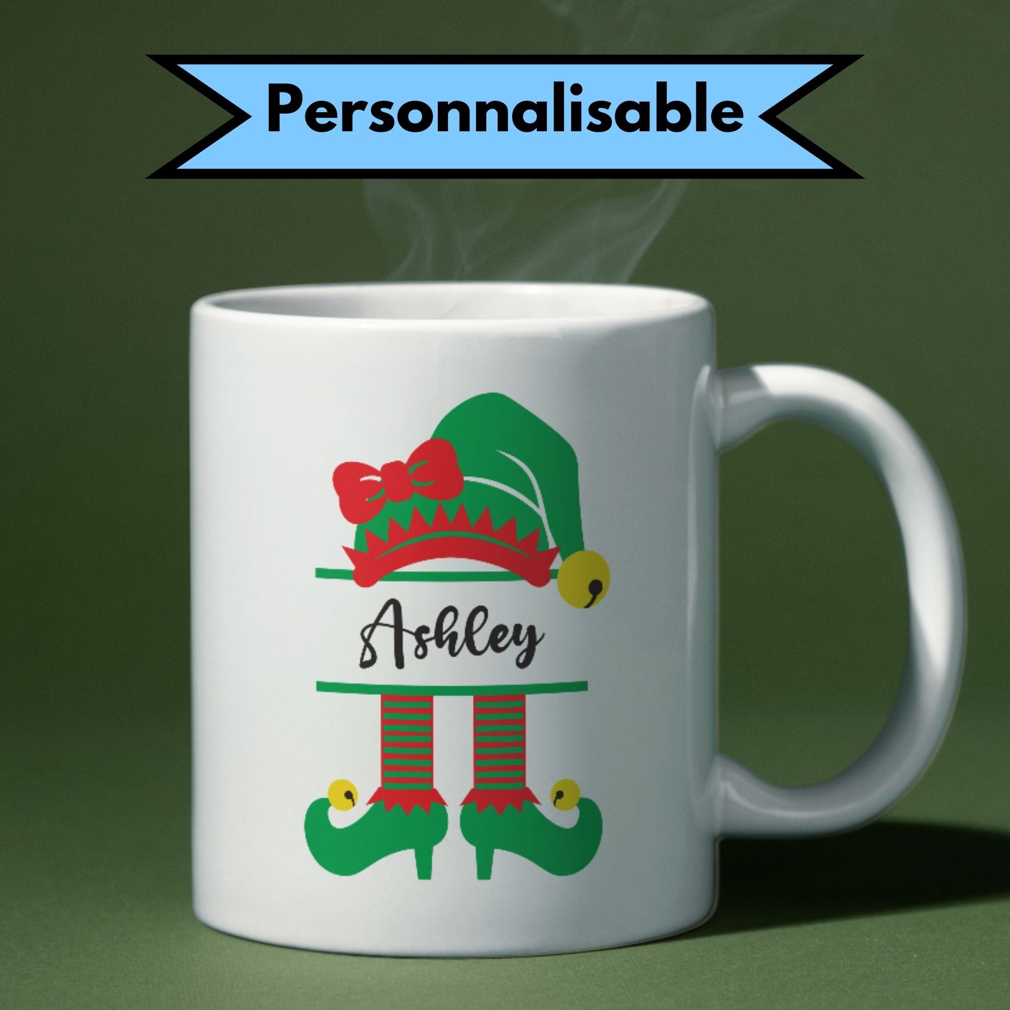 Mug noël lutin à personnaliser 1 Mug noël lutin à personnaliser