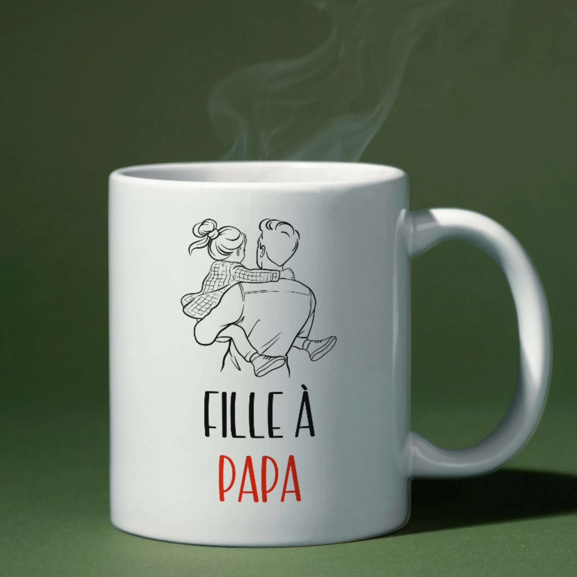 Mug fille à papa 1 Mug fille à papa
