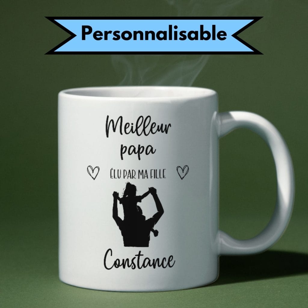 Mug fille à papa personnalisé