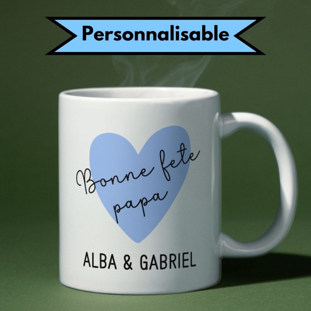 Mug bonne fête papa à personnaliser
