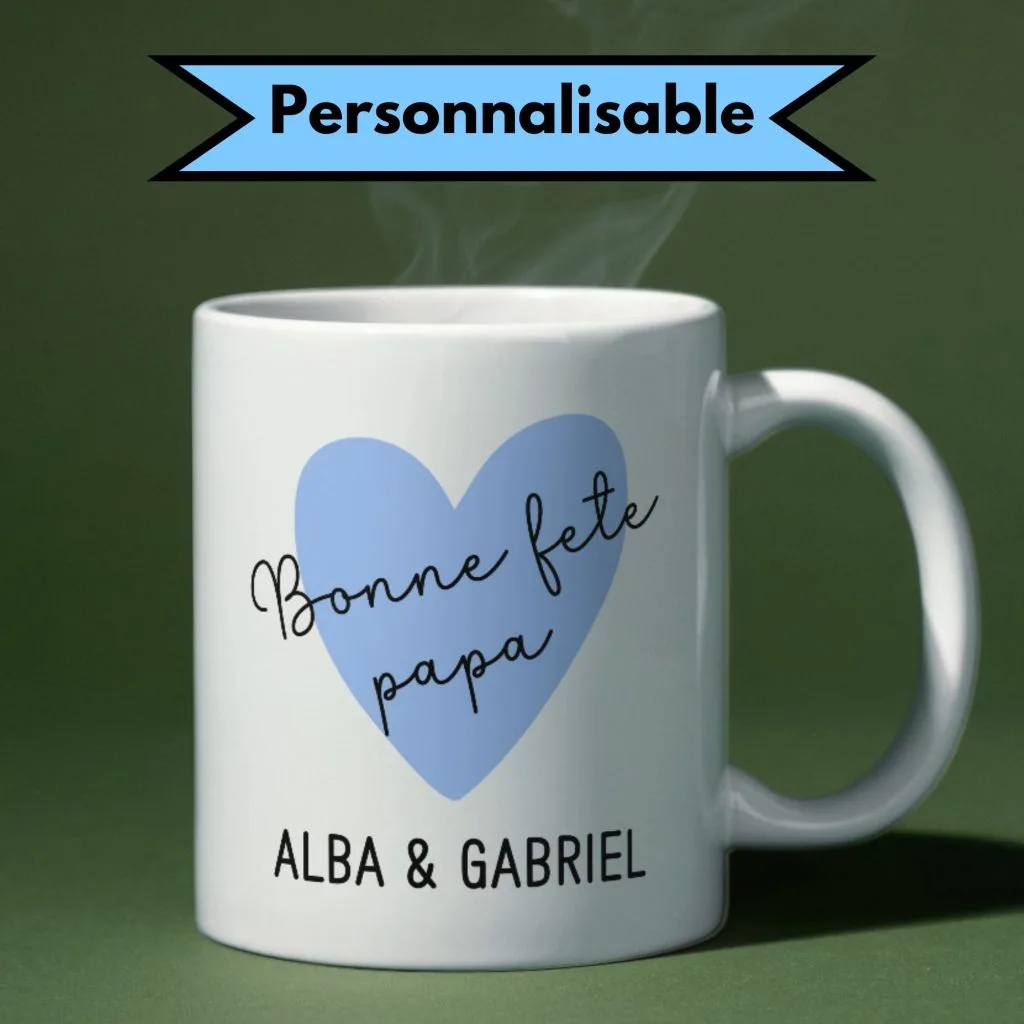 Mug bonne fête papa à personnaliser