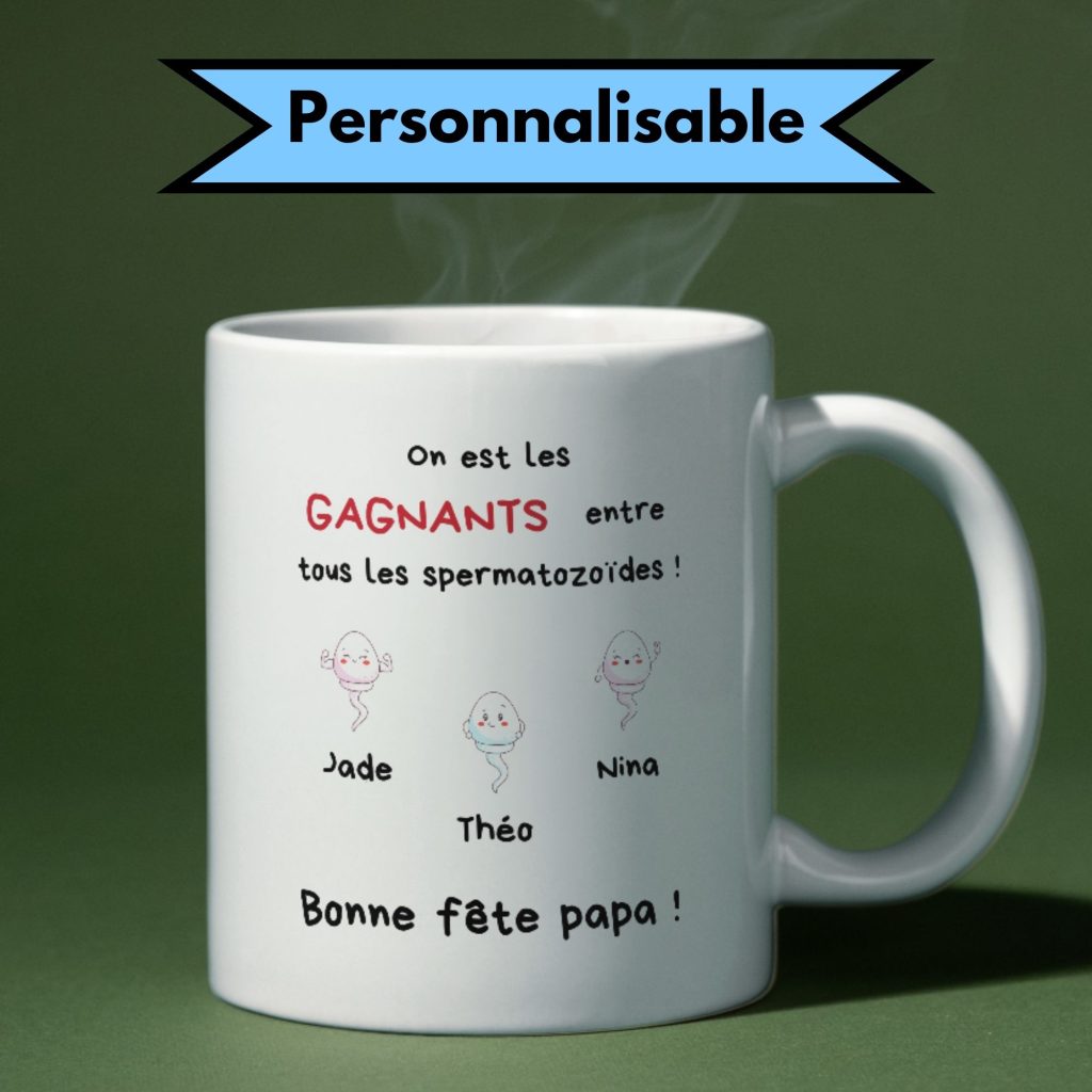 Mug Bonne fête papa personnalisé