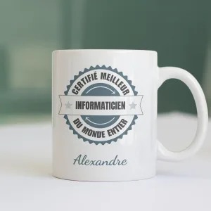 Mug Certifié Meilleur Informaticien