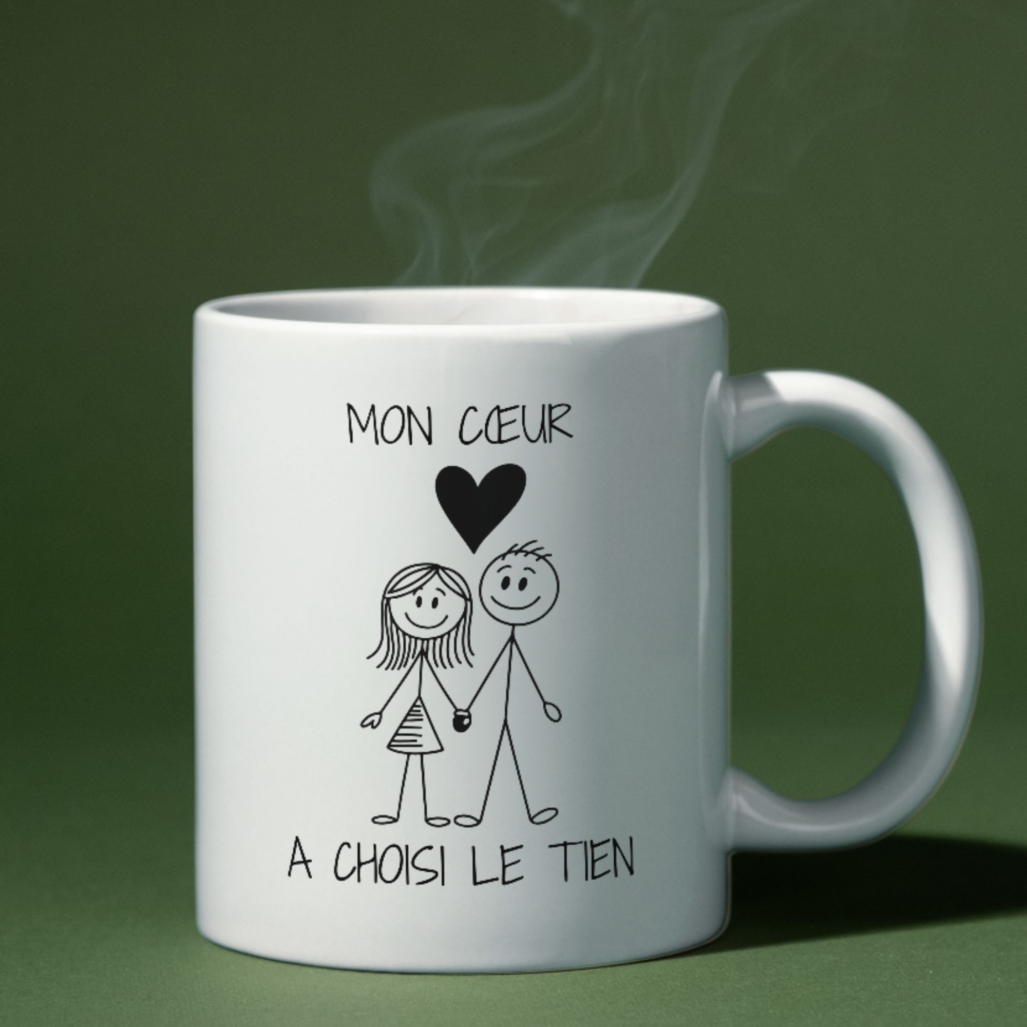 Mug Mon cœur a choisi le tien 1 Mug Mon cœur a choisi le tien