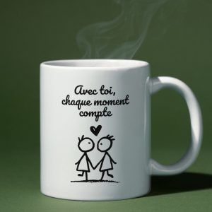 Mug Avec toi chaque moment compte