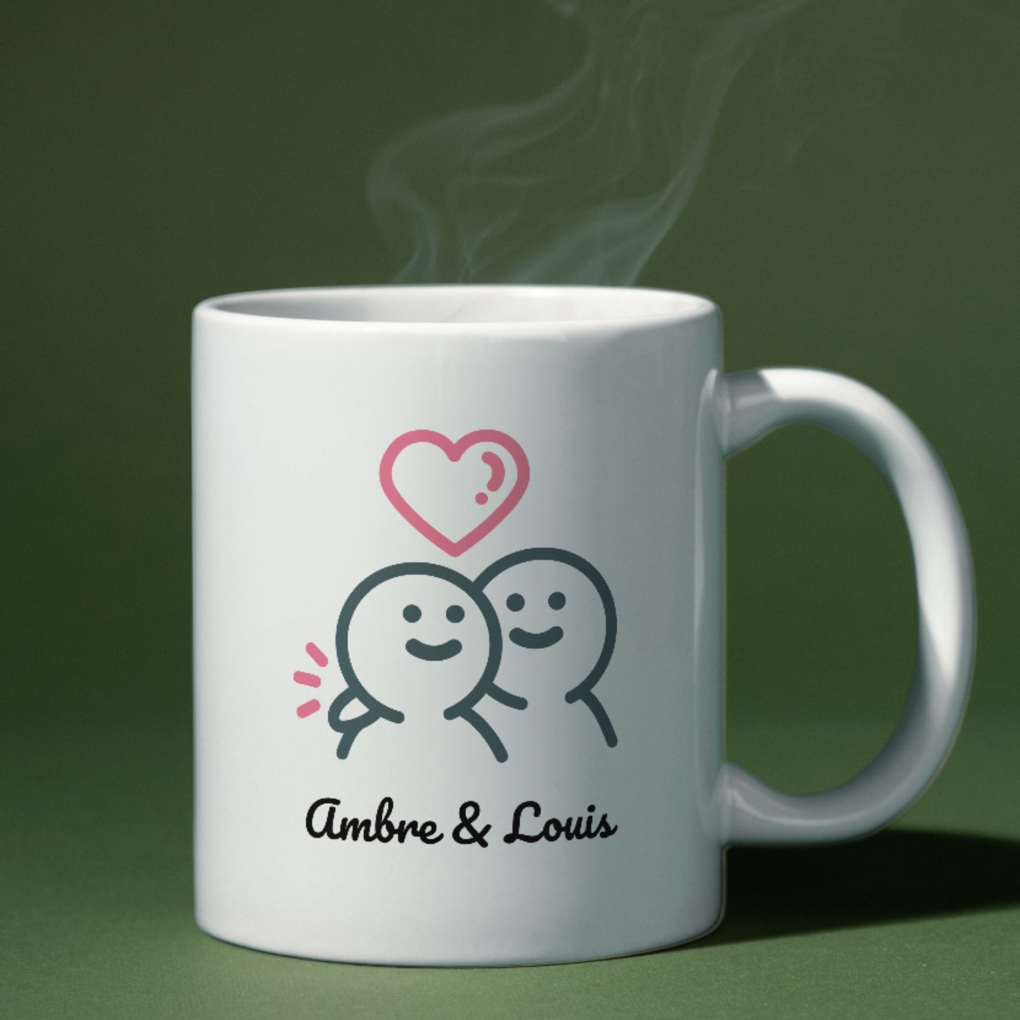 Mug couple amour personnalisé 1 Mug couple amour personnalisé