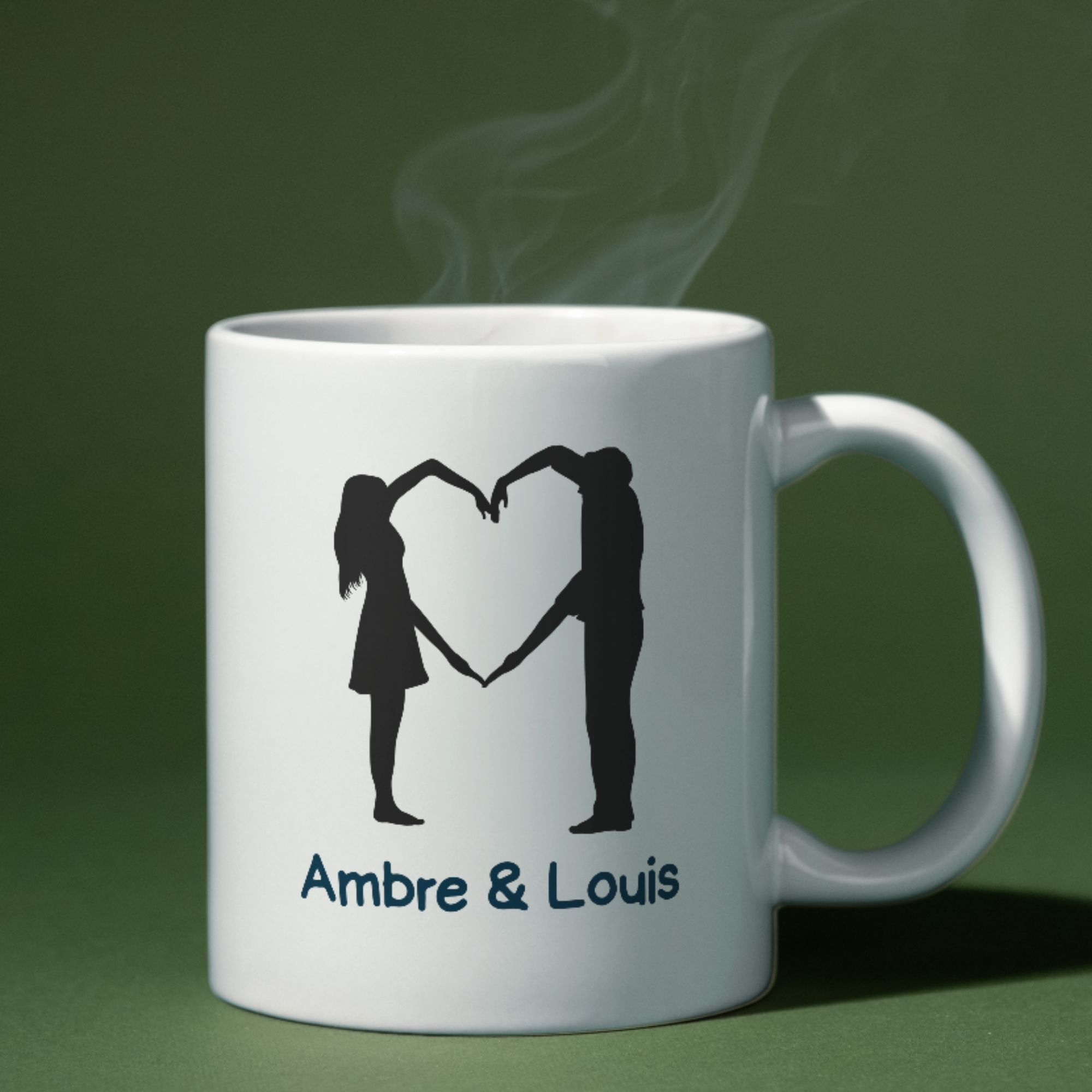 Mug Amour cœur personnalisé 1 Mug Amour cœur personnalisé