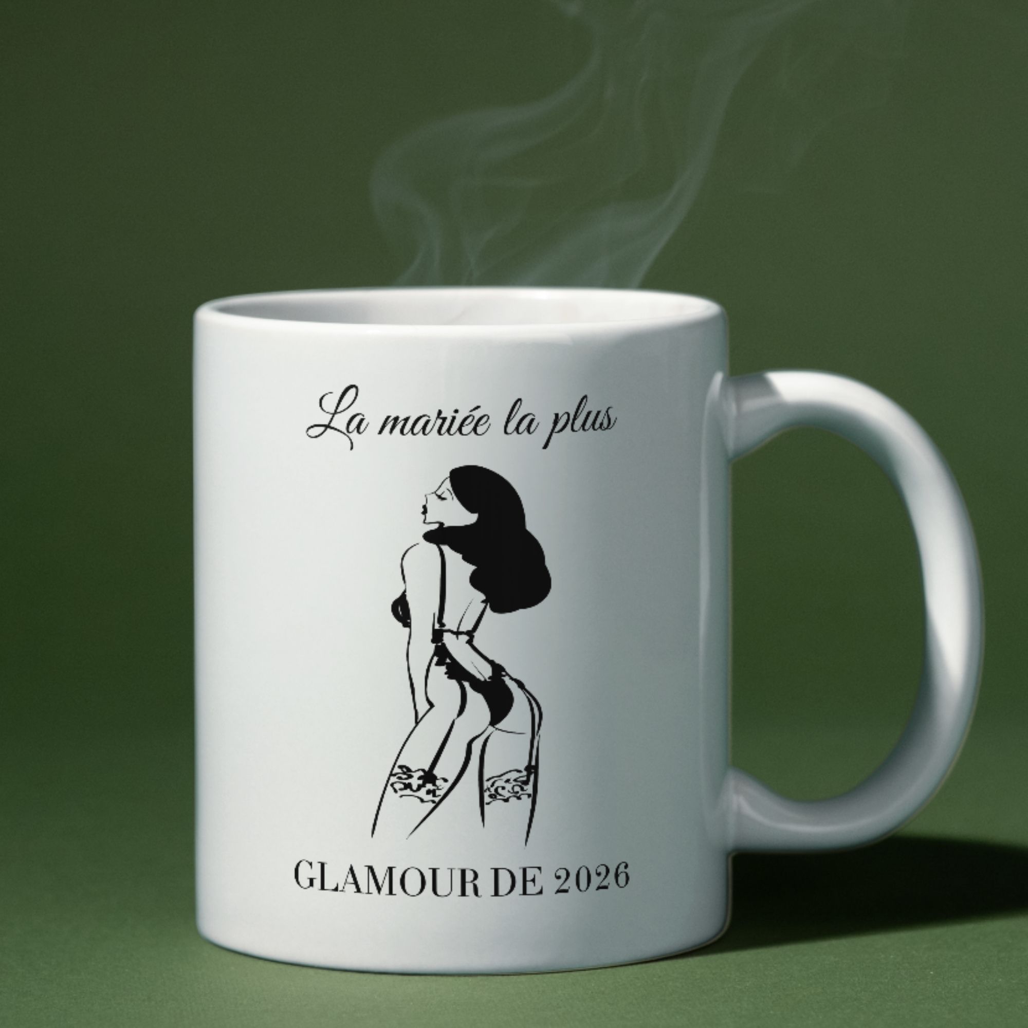 Mug EVJF La mariée la plus glamour 1 Mug EVJF La mariée la plus glamour