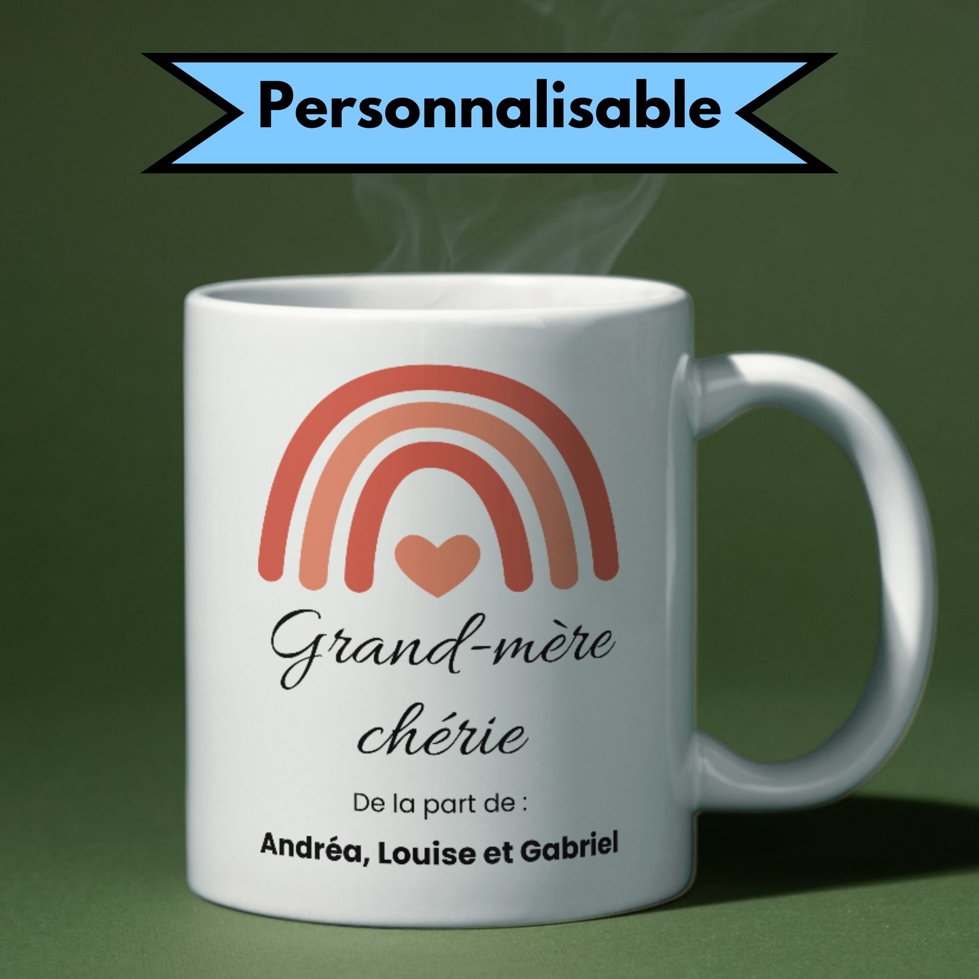Mug Grand-Mère Chérie Arc en ciel 1 Mug Grand-Mère Chérie Arc en ciel