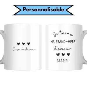 Mug Ma Grand-Mère d'Amour personnalisé
