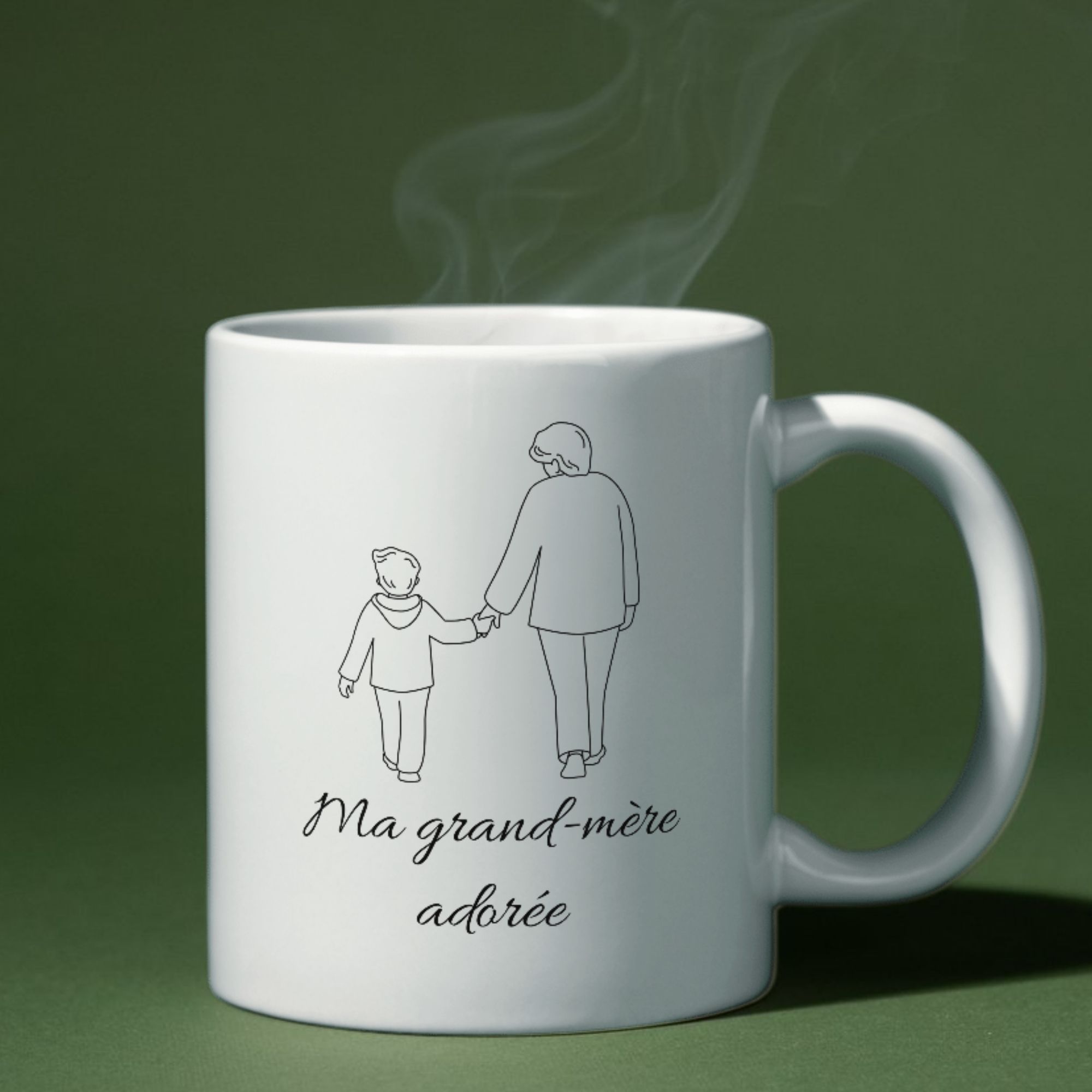 Mug Ma Grand-Mère adorée pour garçon 1 Mug Ma Grand-Mère adorée pour garçon