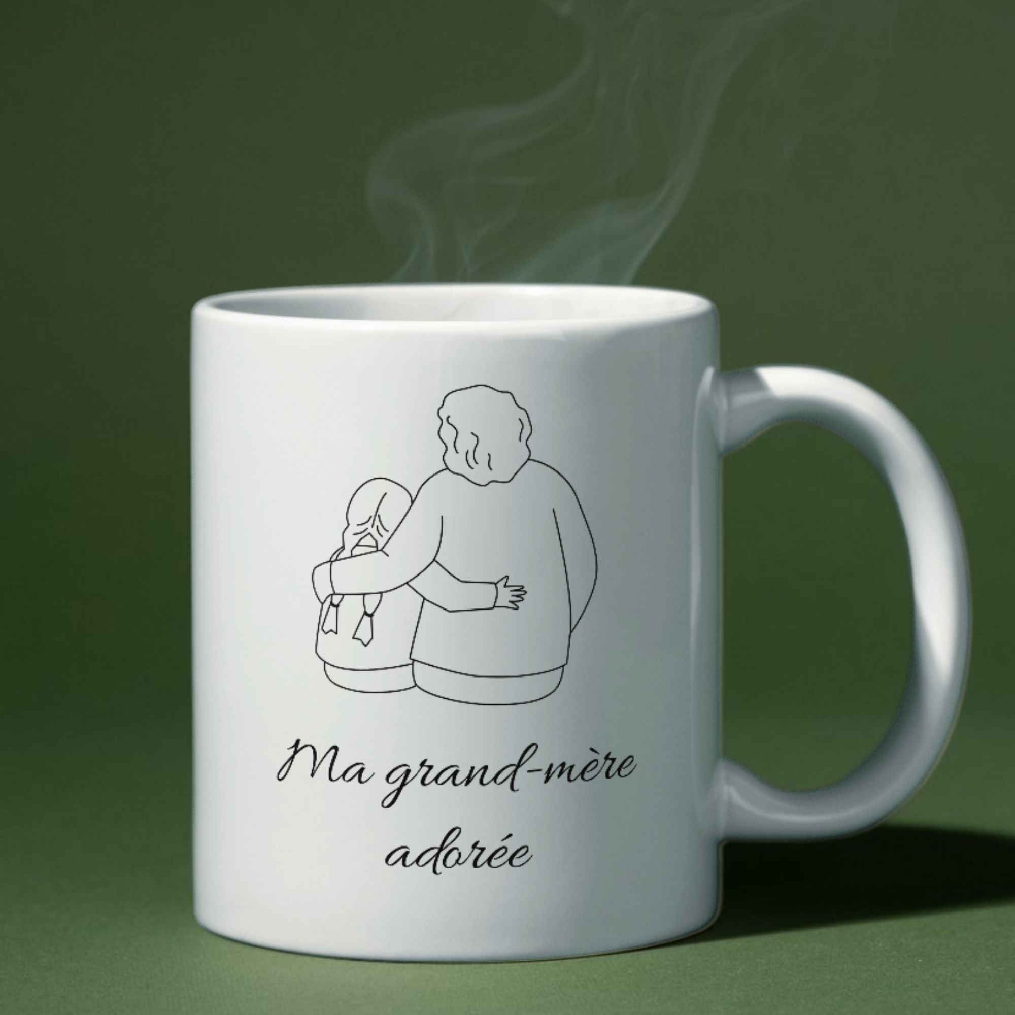 Mug Ma Grand-Mère adorée pour fille 1 Mug Ma Grand-Mère adorée pour fille
