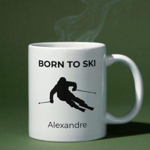 Mug Skieur Hiver - Born To Ski